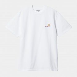 Carhartt Wip S/S American Script T-Shirt White