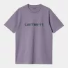 Carhartt Wip S/S Script T-Shirt Glassy Purple