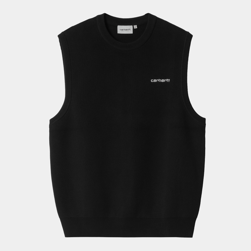 Carhartt Wip Script Vest Sweater Black