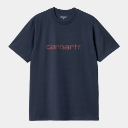 Carhartt Wip S/S Script T-Shirt (Air Force Blu/Malbec)