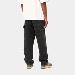 Carhartt Wip Double Knee Pant (Black Stone Washed)