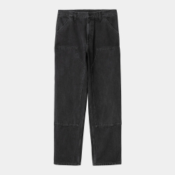 Carhartt Wip Double Knee Pant (Black Stone Washed)