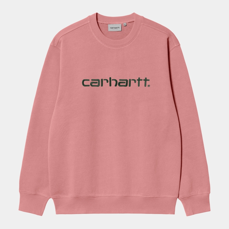 Carhartt Wip Sweatshirt Dusty Rose/Sycamore Tree