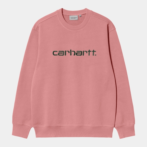 Carhartt Wip Sweatshirt Dusty Rose/Sycamore Tree