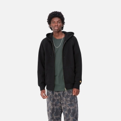 Carhartt Wip Hooded Chase Jacket ( Black/White)