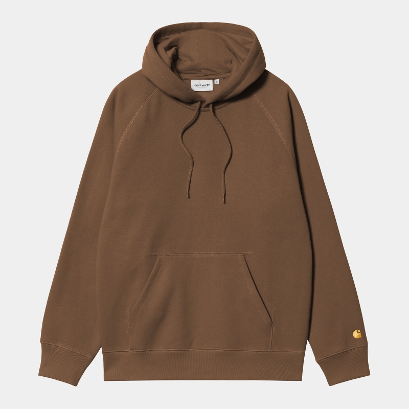 Carhartt Wip Hooded Chase Sweatshirt (Chocolate)