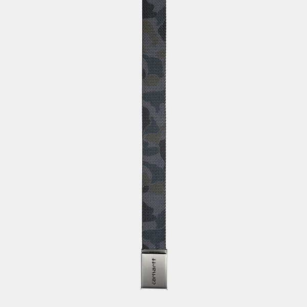 Carhartt Wip Clip Belt Chrome (Camo Duck Grey)