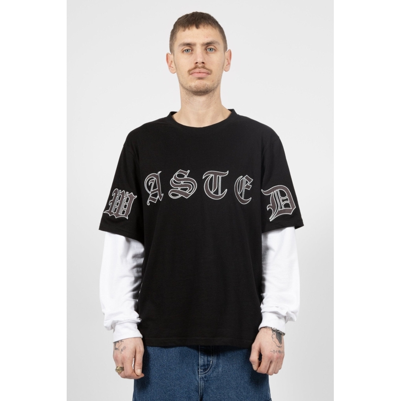 Wasted Paris Chad T-Age LS Tee Black/White