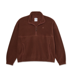 Polar Skate Co. Ivan Half Zip - Wine