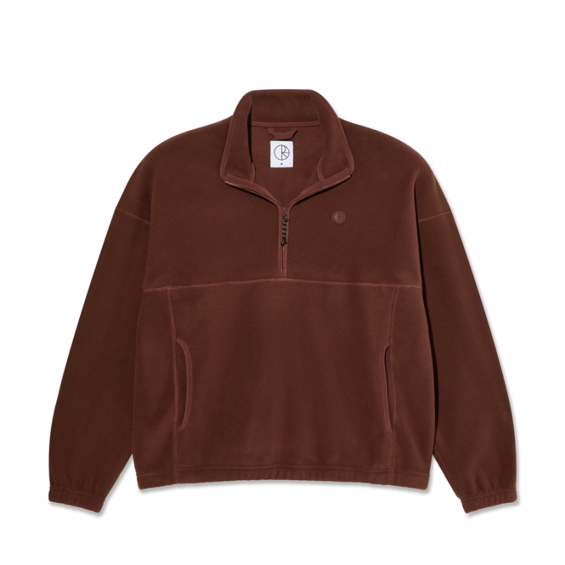 Polar Skate Co. Ivan Half Zip - Wine