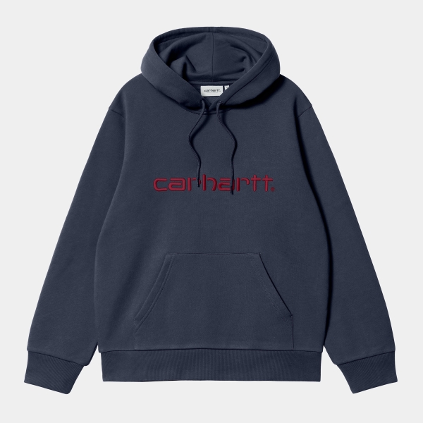 Carhartt Wip Hooded Sweat Air Force Blue/Malbec