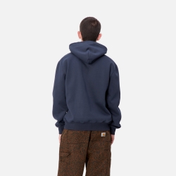 Carhartt Wip Hooded Sweat Air Force Blue/Malbec