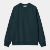 Carhartt Wip Chase Sweatshir (Duck Blue/Gold)