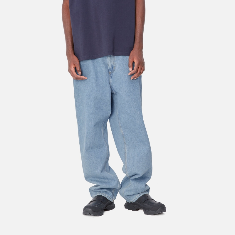 Carhartt Wip Single Knee Pant Blue (Stone Bleached)