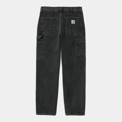 Carhartt Wip Single Knee Pant (Black Stone Washed)