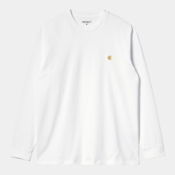 Carhartt Wip L/S Chase T-Shirt ( White)