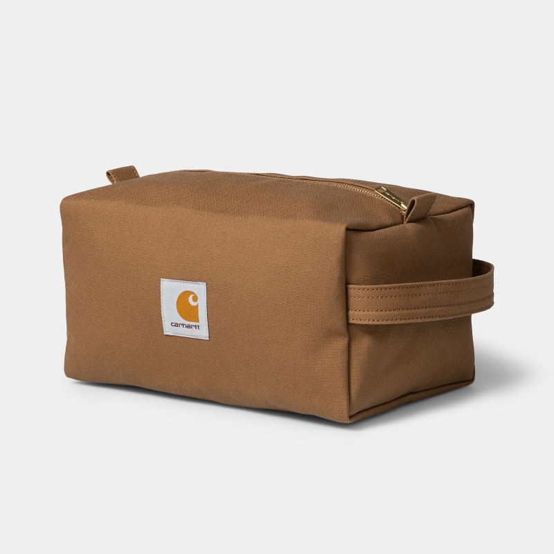 Carhartt Wip Canvas Washbag Hamilton Brown