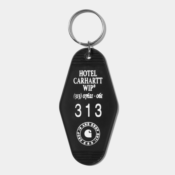 Carhartt Wip Hotel Keys Keychain (Black)