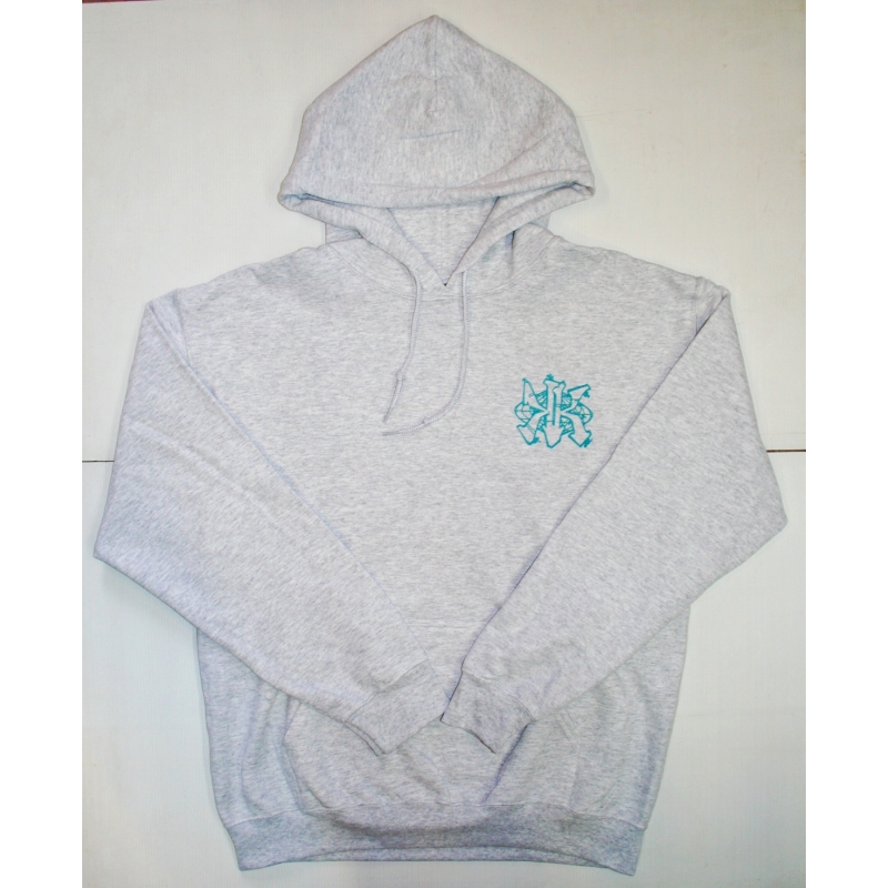 KK Icon Hoodie Duck Blue Logo Grey