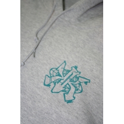 KK Icon Hoodie Duck Blue Logo Grey