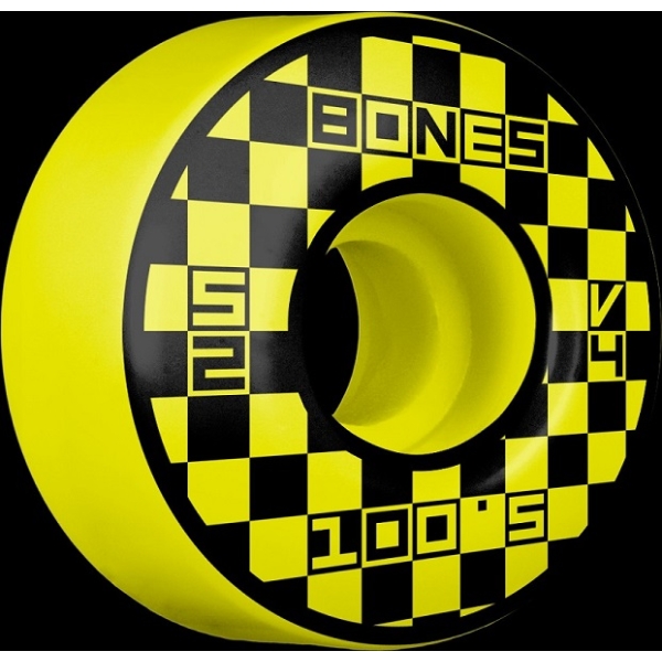 Bones Wheels Block Party 52MM V4 Wide OG Formula 100A